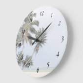 ヤシの木 ラージ壁時計 (傾斜)