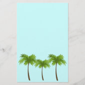 ヤシの木 便箋 (正面)
