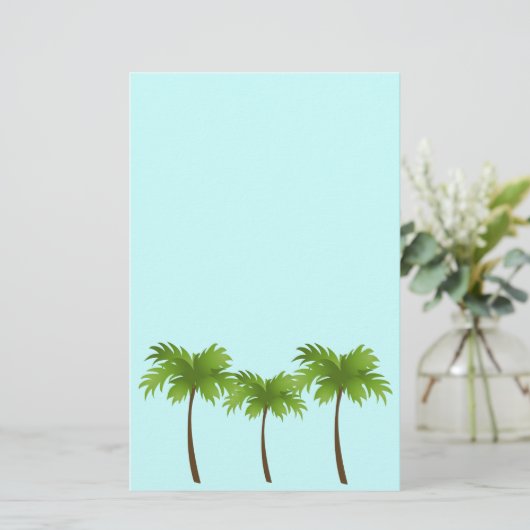 ヤシの木 便箋 (スタンド正面)