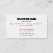 ヤシの木 名刺 (裏面)