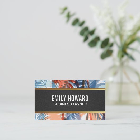 ヤシの木 名刺 (スタンド正面)