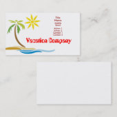 ヤシの木 名刺 (正面/裏面)