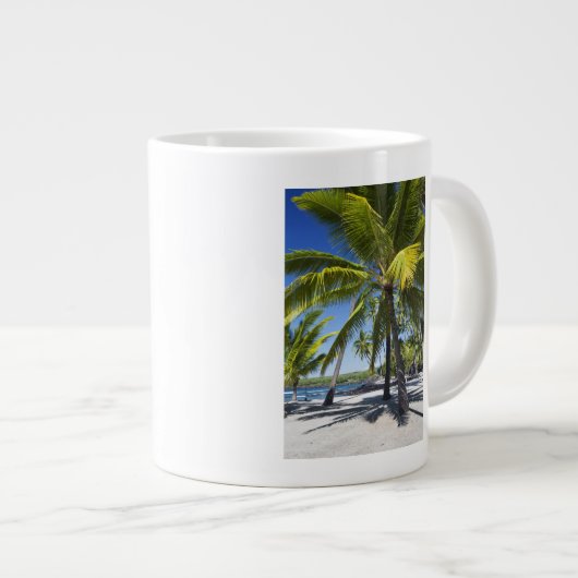 ヤシの木-国立歴史公園プーホヌアオ ジャンボコーヒーマグカップ (正面右)