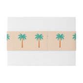 ヤシの木 招待状ベリーバンド (裏面例)
