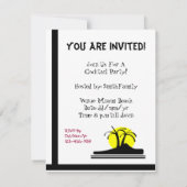 ヤシの木 招待状 (裏面)