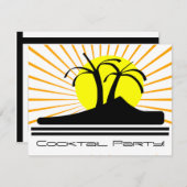 ヤシの木 招待状 (正面/裏面)