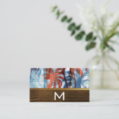 ヤシの木 |木目 名刺 (スタンド正面)