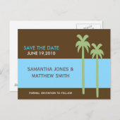 ヤシの木 案内ポストカード (正面/裏面)