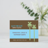 ヤシの木 案内ポストカード (スタンド正面)