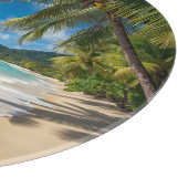 ヤシの木 熱帯 ビーチ 海 カッティングボード (角)