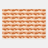 ヤシの木、砂漠の山の夕日、サボテン ラッピングペーパーシート (正面2)