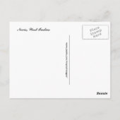 ヤシの木、華やかな木、火山カリブのの峰 ポストカード (裏面)