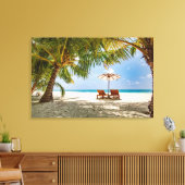 ヤシの木 | Moody Sky キャンバスプリント (インサイチュ (リビング))