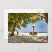 ヤシの木 | Moody Sky ポストカード (正面/裏面)