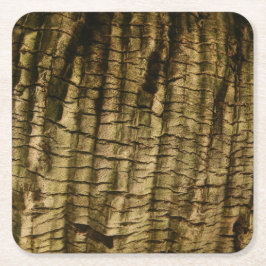 ヤシの樹皮 スクエアペーパーコースター