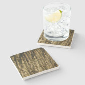 ヤシの樹皮 ストーンコースター (横)