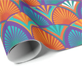 ヤシの花の幾何学的な明葉るいパターン ラッピングペーパー (ロールコーナー)