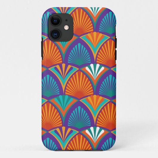 ヤシの花の幾何学的な明葉るいパターン Case-Mate iPhoneケース (裏面)