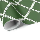 ヤシの葉の濃い緑のトレリス ラッピングペーパー (ロールコーナー)
