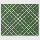 ヤシの葉の濃い緑のトレリス ラッピングペーパー (フラット)