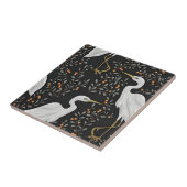 ヤシの葉の白いクレーンタイル タイル (側面)