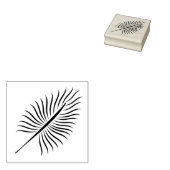 ヤシの葉スタンプ、熱帯葉 ラバースタンプ (押印)