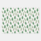 ヤシの葉木とモンステラの巨大な ラッピングペーパーシート (正面3)