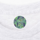 ヤシの葉木とモンステラの巨大な ラベル (貼付)