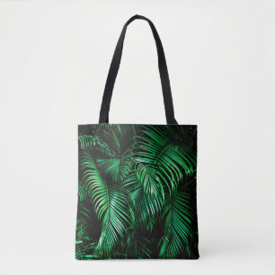 ヤシの葉緑 トートバッグ