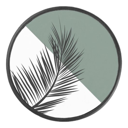 ヤシの葉 アイスホッケーパック (正面)