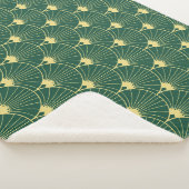 ヤシの葉:アールデコ模様。 シェルパブランケット (3/4)