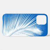 ヤシの葉 – コバルトブルーの白 Case-Mate iPhoneケース (裏面 (横))