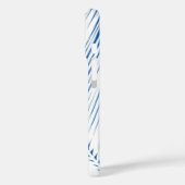 ヤシの葉 – コバルトブルーの白 Case-Mate iPhoneケース (裏面 / 左)