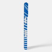 ヤシの葉 – コバルトブルーの白 Case-Mate iPhoneケース (裏面 / 右)