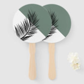 ヤシの葉 ハンドファン (正面&裏面)