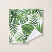 ヤシの葉 バスタオルセット (ウォッシュタオル)