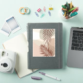 ヤシの葉、ボヘミアン抽象幾何学アート シール (iPadカバー)
