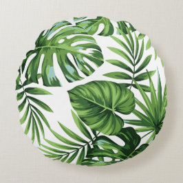 ヤシの葉 ラウンドクッション