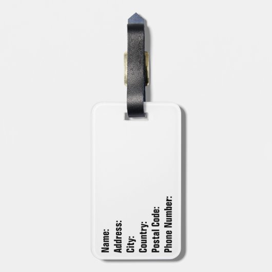 ヤシの葉 ラゲッジタグ (裏面縦)