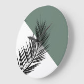 ヤシの葉 ラージ壁時計 (傾斜)