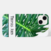 ヤシの葉、熱帯植物、ジャングル熱帯雨林 Case-Mate iPhoneケース (裏面 (横))