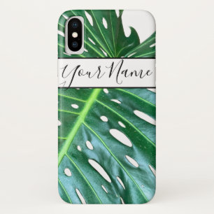 ヤシの葉、熱帯植物、ジャングル熱帯雨林 iPhone X ケース