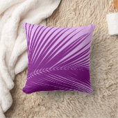ヤシの葉 – 紫とラベンダー クッション (ブランケット)