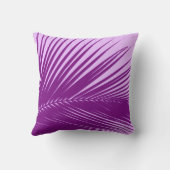 ヤシの葉 – 紫とラベンダー クッション (裏面)