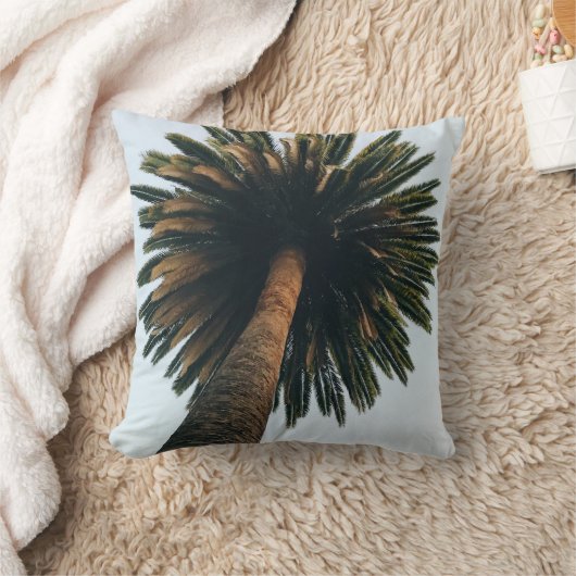 ヤシの虫眼写真 クッション (ブランケット)