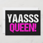 ヤシィース・クイーン 面白いポップカルチャー カード (正面)