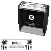 ヤシパーソナライズされたの木 セルフインキングスタンプ (インサイチュ)