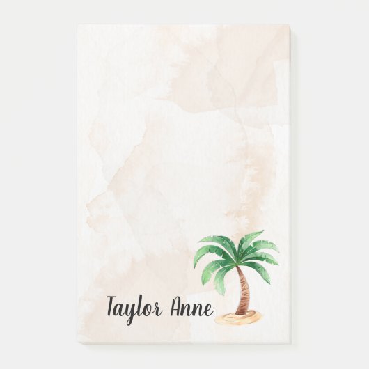 ヤシパーソナライズされたの木 ポストイット (正面)