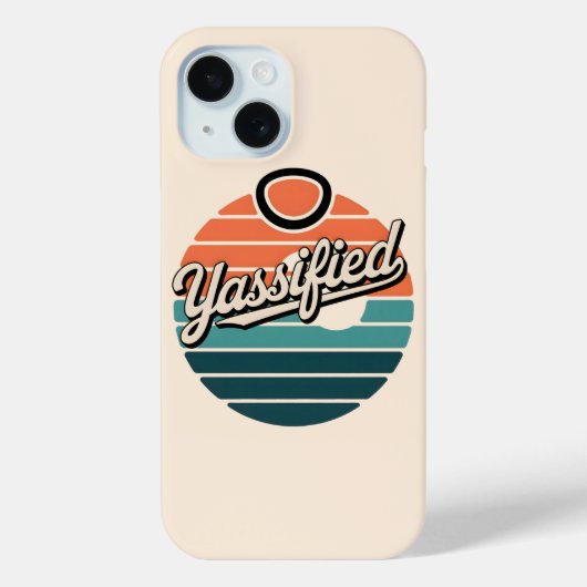 ヤシファイドレトロサンセット Case-Mate iPhoneケース (裏面)