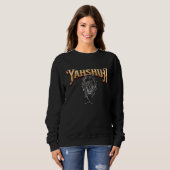ヤシュアは王なり 聖書の引用 ヘブライ語 イスラエル スウェットシャツ (正面フル)